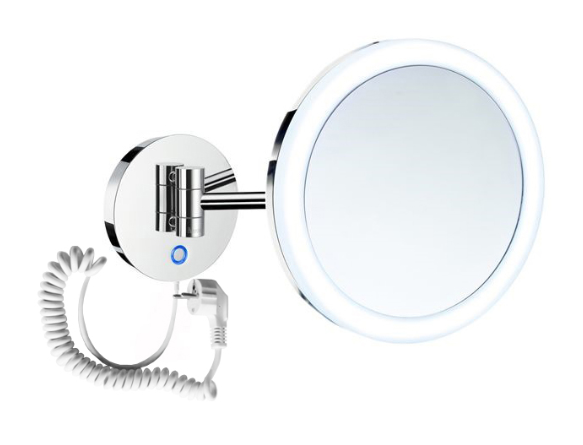 Stella lusterko kosmetyczne powiększające x3 podświetlane LED ruchome chrom 2200431