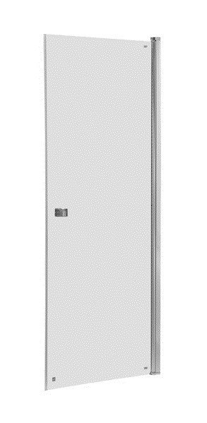 Roca Capital drzwi do wnęki wahadłowe 50 cm chrom przeźroczyste MaxiClean AM4705012M