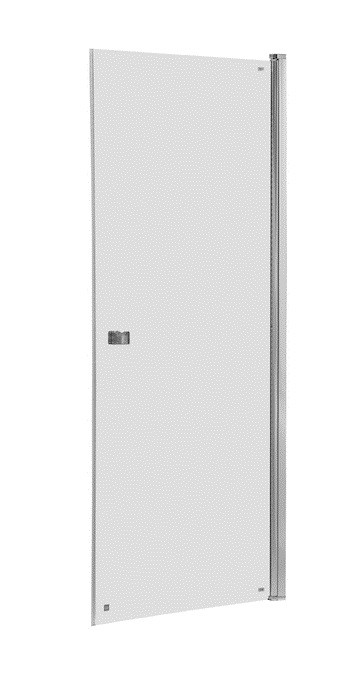 Roca Capital drzwi do wnęki wahadłowe 100 cm chrom przeźroczyste MaxiClean AM4710012M