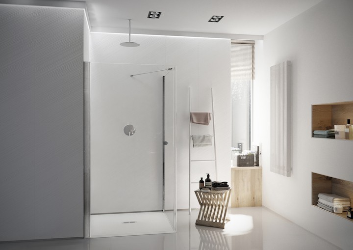 Roca Capital ścianka boczna 80 cm chrom przeźroczyste MaxiClean AM4408012M