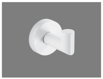 Stella Classic White haczyk wieszak pojedyńczy biały matowy 07310W