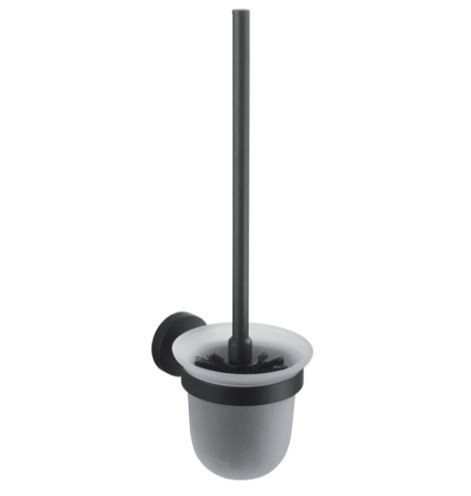 Stella Classic Black szczotka WC wisząca szkło matowe czarny matowy 07430B