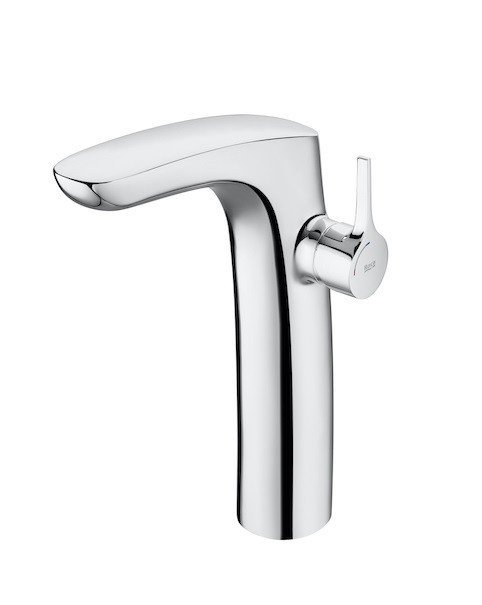 Roca Insignia bateria umywalkowa sztorcowa wysoka COLD START z korkiem chrom A5A3A3AC00