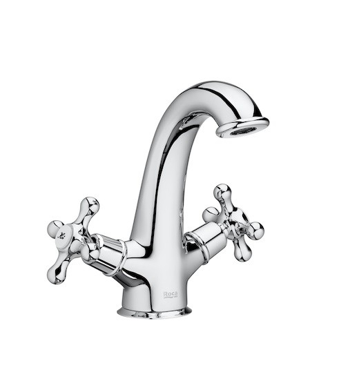 Roca Carmen bateria umywalkowa retro z korkiem chrom A5A3A4BC00