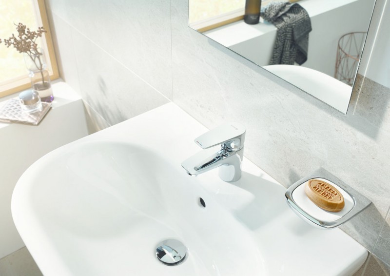 Kludi Pure&Solid bateria umywalkowa 100 bez korka chrom 342920575