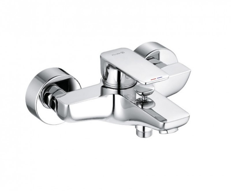 Kludi Pure&Style bateria wannowa ścienna chrom 406810575