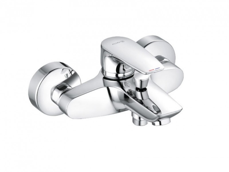 Kludi Pure&Solid bateria wannowa ścienna chrom 346810575