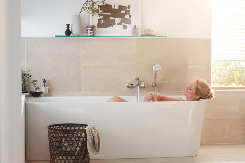 Kludi Pure&Solid bateria wannowa ścienna chrom 346810575