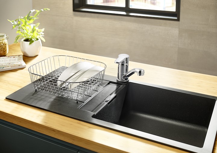 Roca Arola bateria kuchenna zlewozmywakowa chrom A5A896AC0K