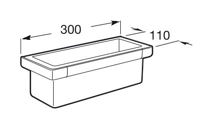 Roca Tempo pojemnik kosmetyczny chrom A817028001