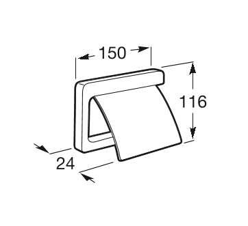 Roca Tempo uchwyt na papier toaletowy z pokrywą chrom A817033001