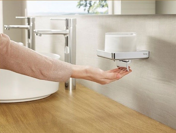 Roca Tempo dozownik na mydło szkło/chrom A817037001