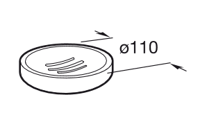 Roca Tempo mydelniczka okrągła chrom A817024001