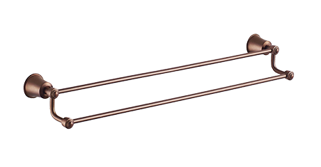 Omnires Art Line wieszak na ręcznik podwójny 65 cm miedź antyczna AL53226ORB