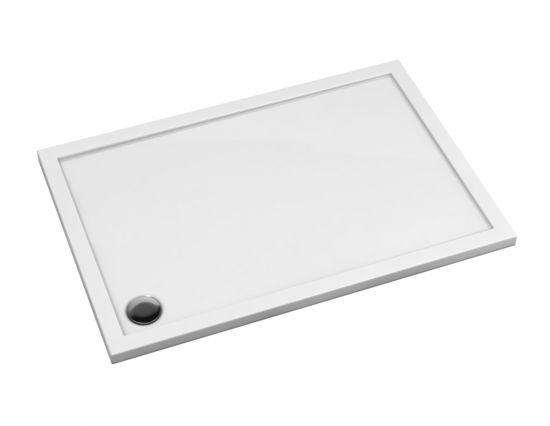 Omnires Merton brodzik prostokątny 100x90 cm akryl biały MERTON90/100/PBP