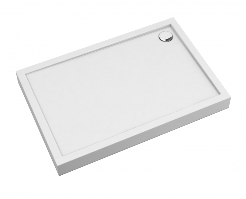 Omnires Camden brodzik prostokątny 140x90 cm akryl biały CAMDEN90/140/PBP