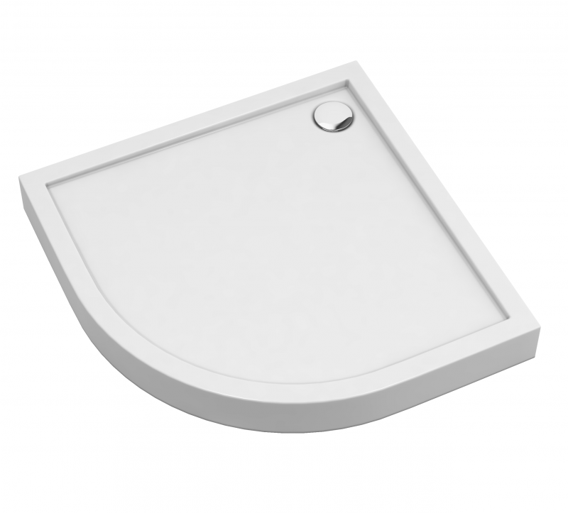 Omnires Camden brodzik półokrągły 80x80 cm akryl biały CAMDEN80/OBP