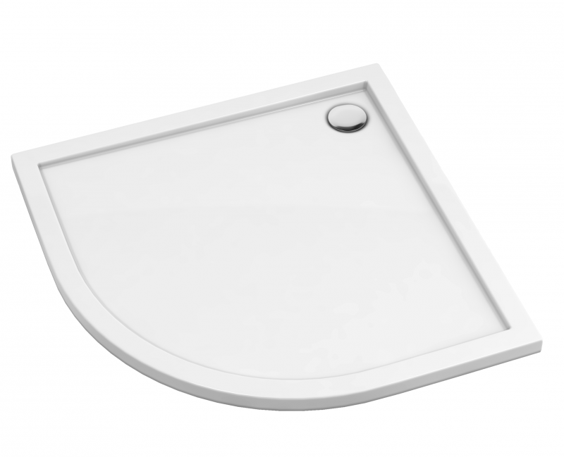 Omnires Merton brodzik półokrągły 80x80 cm akryl biały MERTON80/OBP