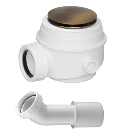 Omnires Marble+ syfon brodzikowo-wannowy 52mm brąz WB01XBR