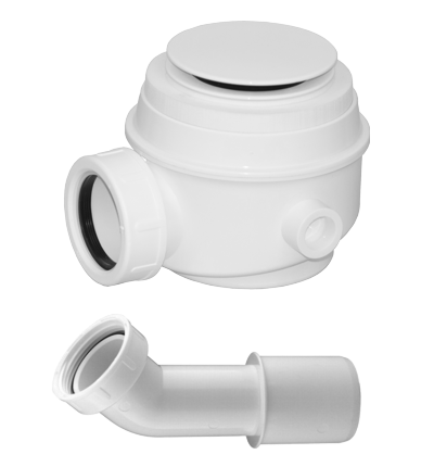 Omnires Marble+ syfon brodzikowo-wannowy 52mm biały WB01XBP