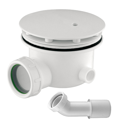 Omnires syfon brodzikowy niski 90 mm biały ST6590.35N+ST45BP