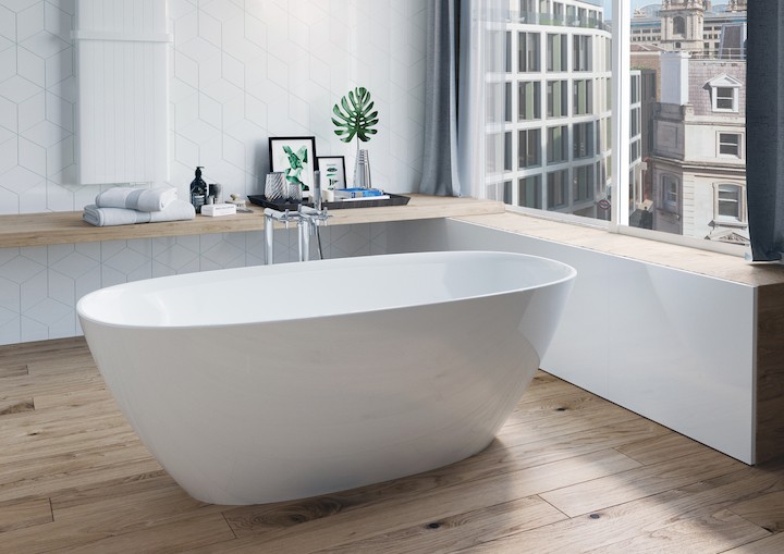 Roca Ariane wanna wolnostojąca 165x75 stonex biały A248470000