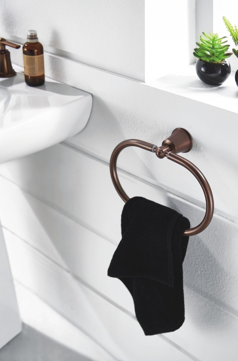 Omnires Art Line wieszak na ręcznik owalny miedź antyczna AL53230ORB