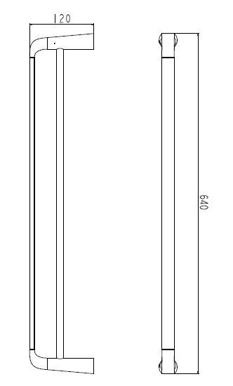 Omnires Saco wieszak na ręcznik podwójny 64 cm chrom/biały SA54226CRB