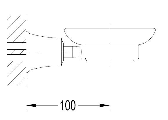 Omnires Art Line mydelniczka wisząca miedź antyczna AL53420ORB