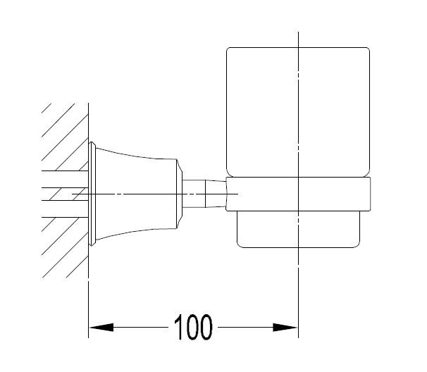 Omnires Art Line kubek wiszący chrom AL53320CR