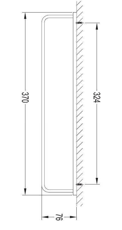 Omnires Darling wieszak na ręcznik 37 cm złoty DA70230GL