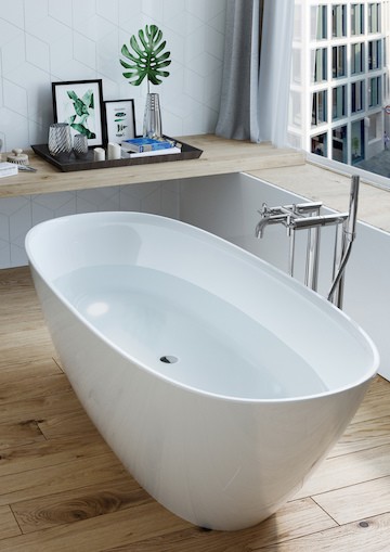 Roca Ariane wanna wolnostojąca 165x75 stonex biały A248470000