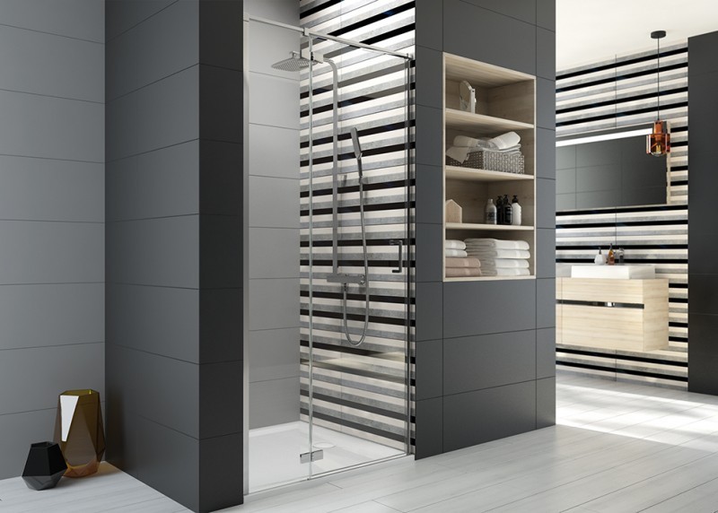 Sanplast Free Line II DJ2/FREEII drzwi skrzydłowe otwierane 90 chrom przeźroczyste 600261032042401 - DG