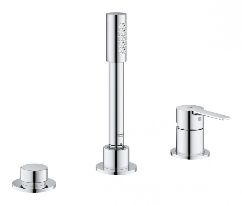 Grohe Lineare bateria wannowa trzyotworowa chrom 19965001