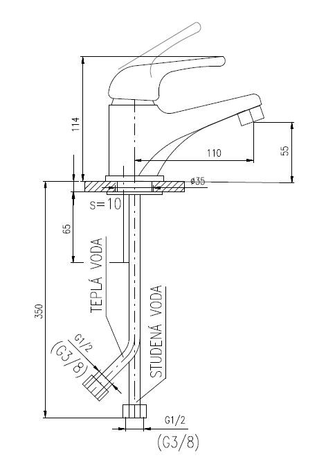 KID kolorowa mała bateria umywalkowa dla dzieci KD02