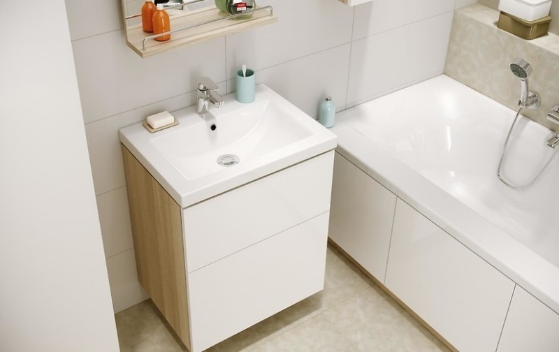 Cersanit Smart szafka pod umywalkę COMO, COLOUR, AMAO, ZURO 60, biała S568-018 - K