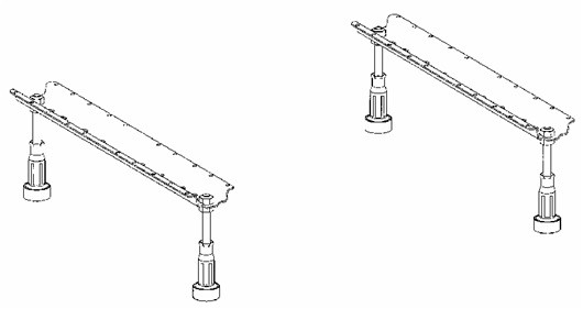 Keramag zestaw nóg do wanien 653002000