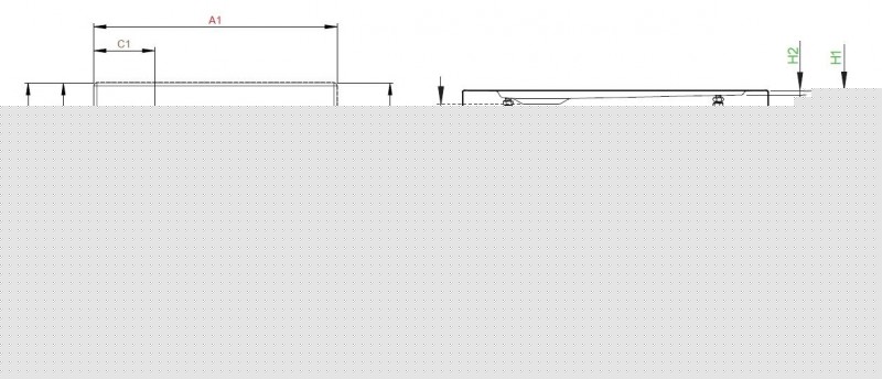 Radaway Doros A Compact brodzik półokrągły 80x80 ze zintegrowaną obudową SDRA8080-05