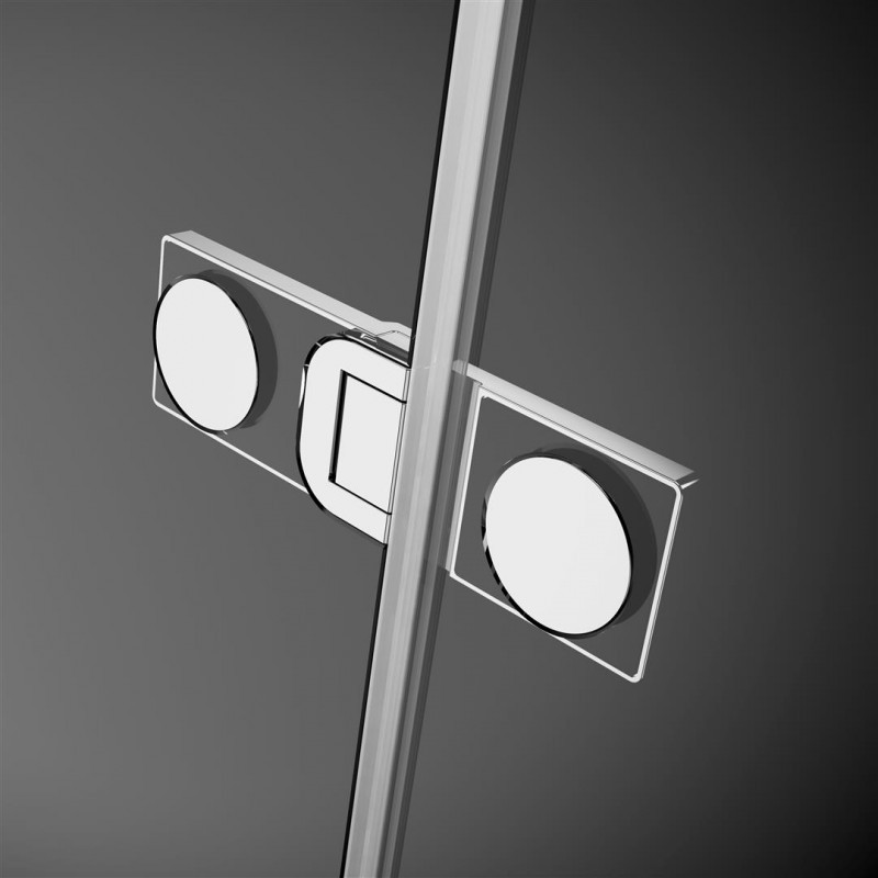 Radaway Arta PND parawan nawannowy dwuczęściowy 130 cm prawy chrom przeźroczyste Easy Clean 210213-01R