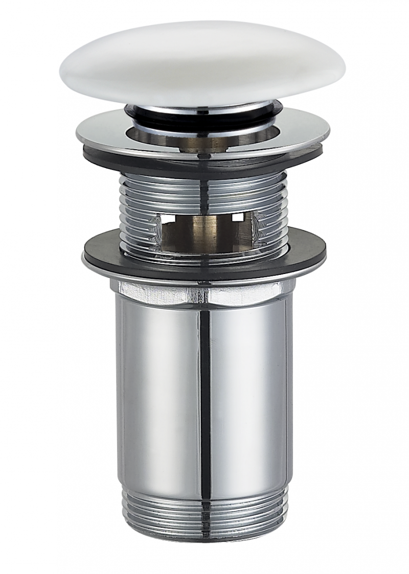 Omnires korek klik-klak do umywalki z przelewem biały A706BP