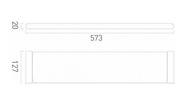 Vado Photon półka szklana 53 cm PHO-185-C/P