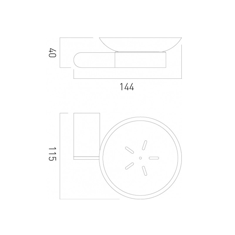 Vado Photon mydelniczka wisząca szkło/chrom połysk PHO-182-C/P