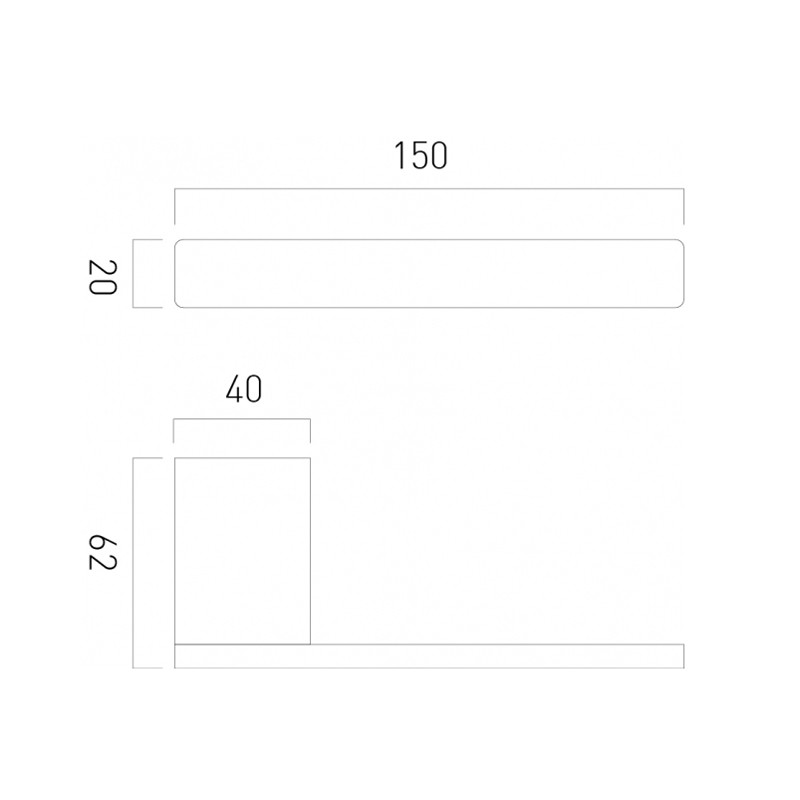Vado Phase uchwyt na papier toaletowy chrom połysk PHA-180-C/P