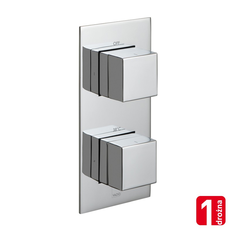Vado Tablet Notion bateria termostatyczna pionowa 1-drożna chrom TAB-148-NOT-C/P