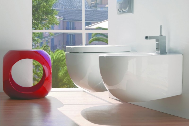 Esedra Bull bidet wiszący biały połysk CESD.BDSBLL