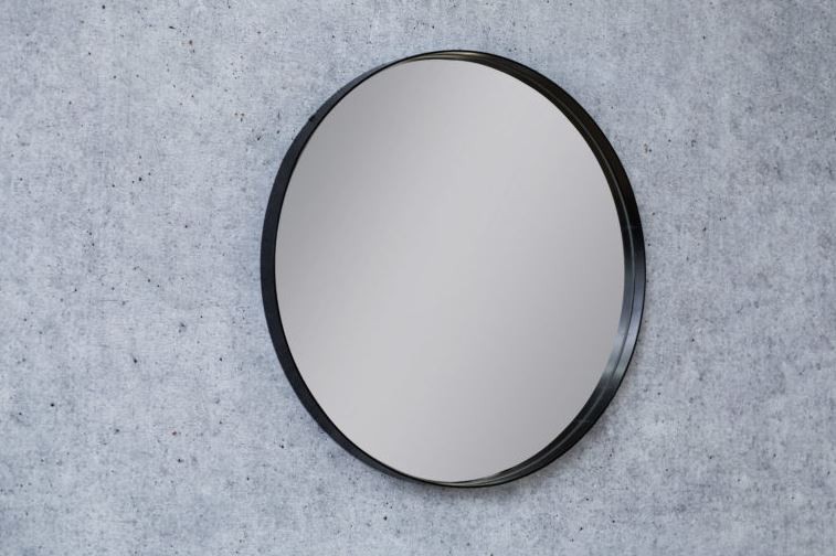 Kraft Olymp Black Lustro okrągłe fi 60 cm czarny mat