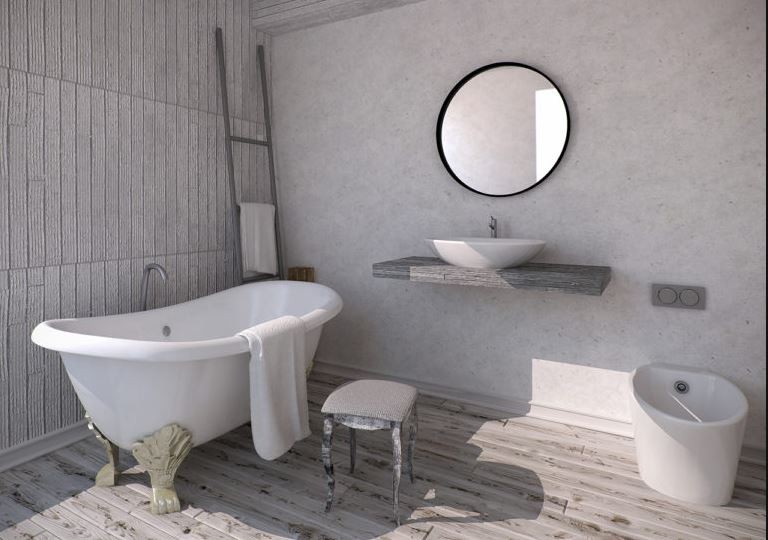 Kraft Olymp Black Lustro okrągłe fi 60 cm czarny mat