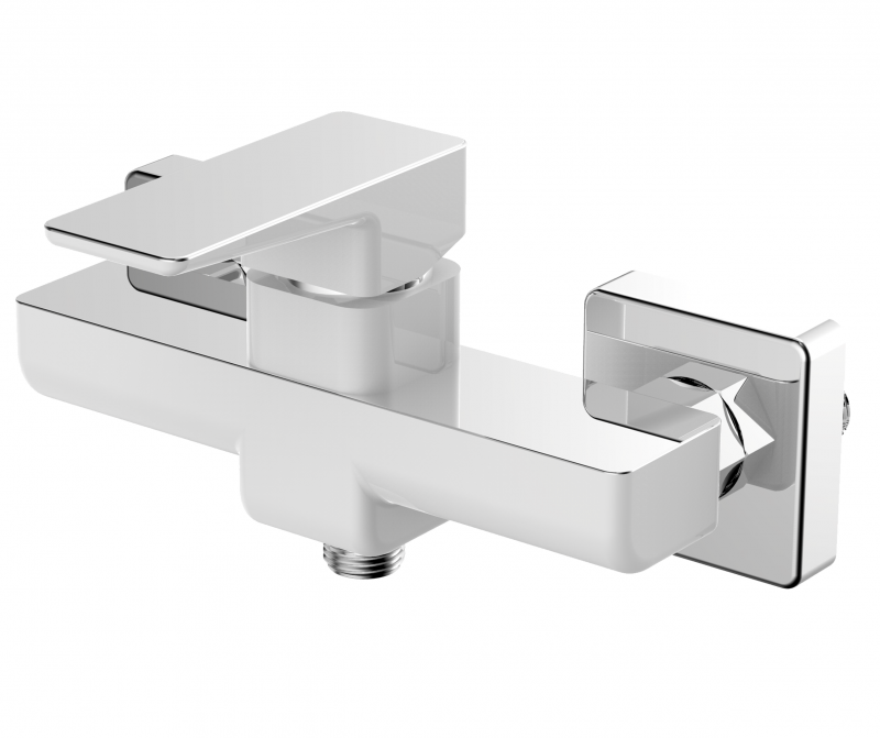 Omnires Parma bateria prysznicowa natynkowa chrom/biały PM7440CRB