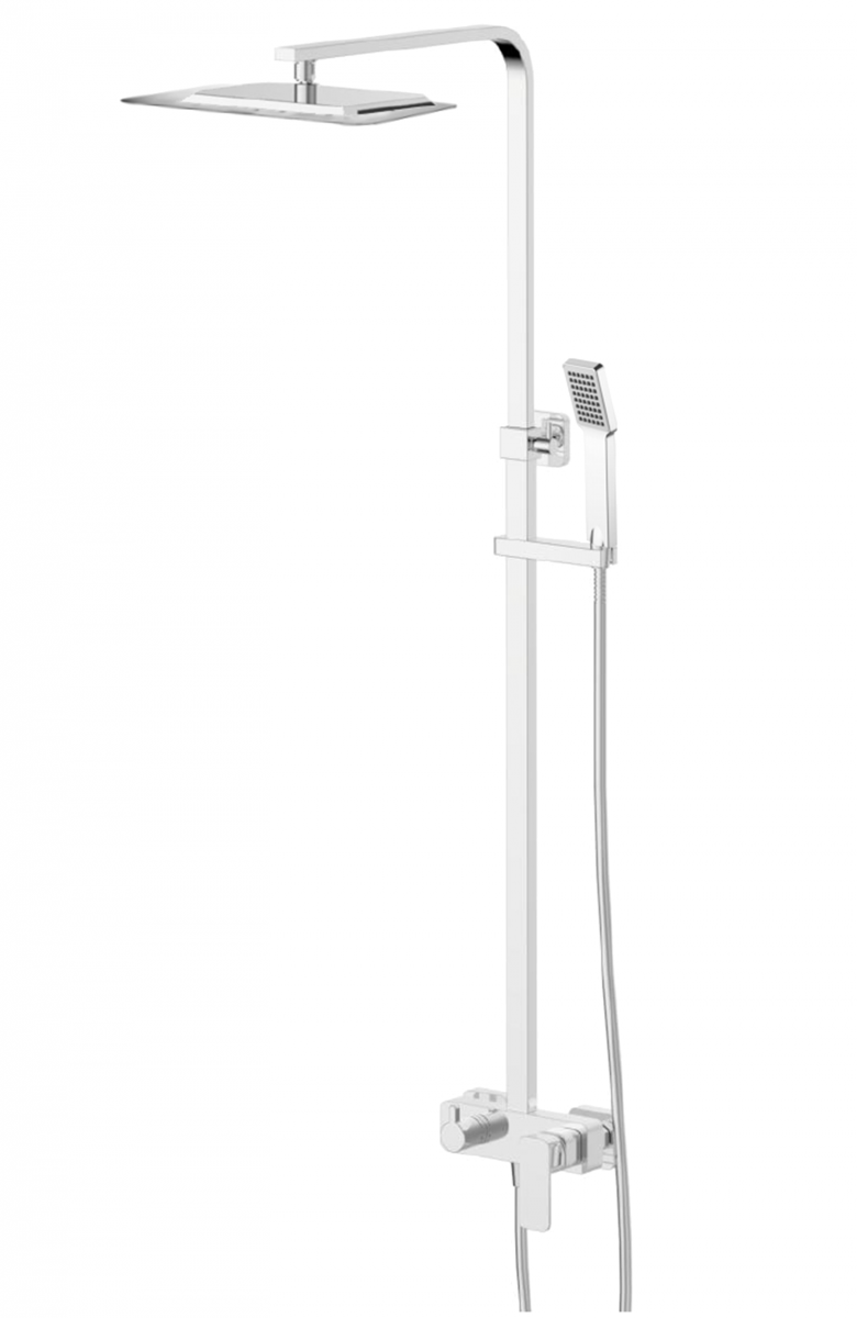 Omnires Apure zestaw prysznicowy z deszczownicą chrom AP2244CR