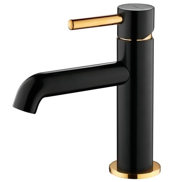 Omnires Y bateria umywalkowa stojąca czarny/złoty Y1210NBLGL